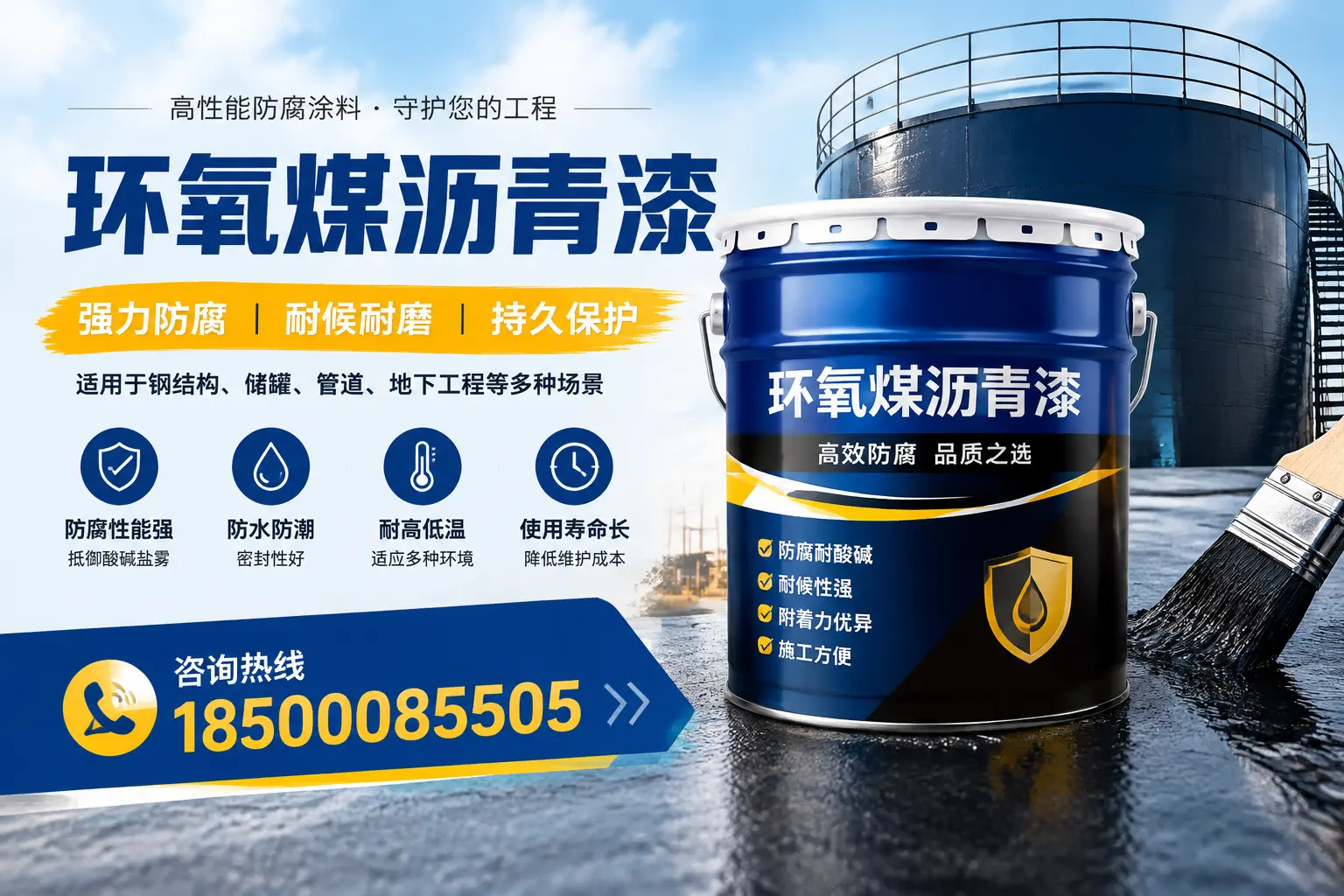 环氧煤沥青漆在工业中的应用,厦门企业的选择